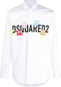 Dsquared2 Overhemd met logoprint Wit