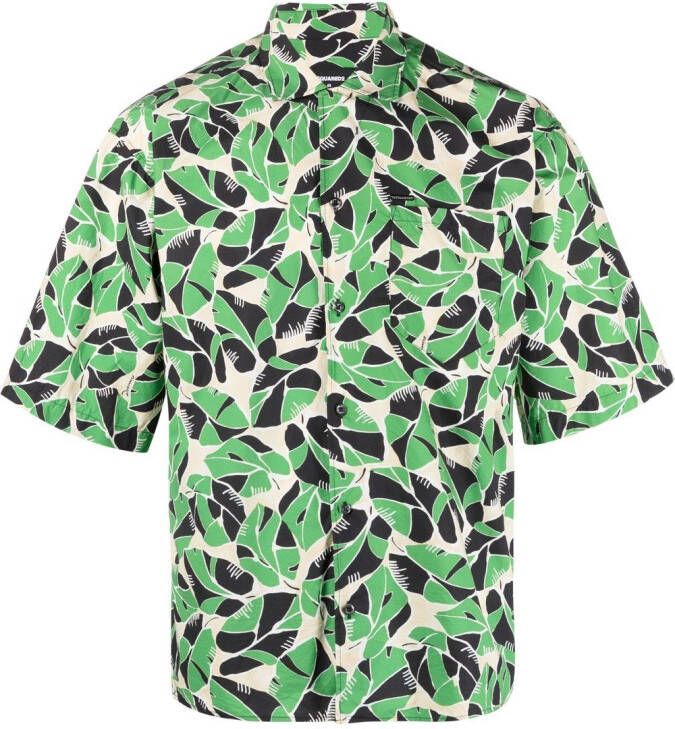Dsquared2 Overhemd met print Groen