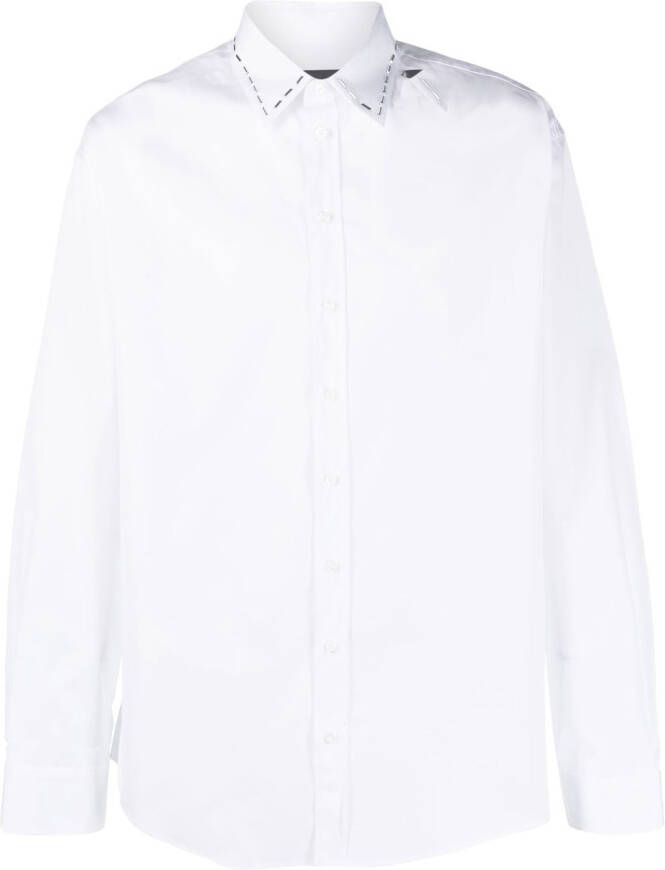 DSQUARED2 Overhemd met stikseldetail Wit