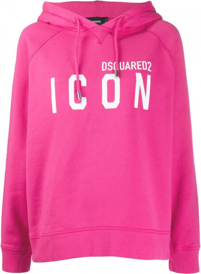 Dsquared2 Oversized hoodie Roze