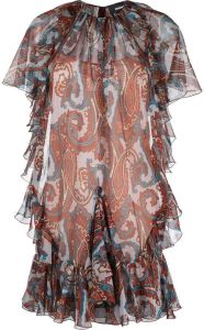 Dsquared2 Mini-jurk met paisley-print Bruin