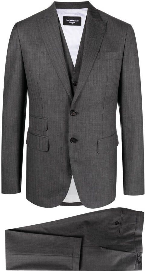 Dsquared2 Pak met enkele rij knopen Grijs