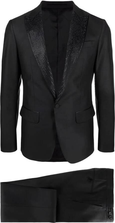 DSQUARED2 Pak met enkele rij knopen Zwart