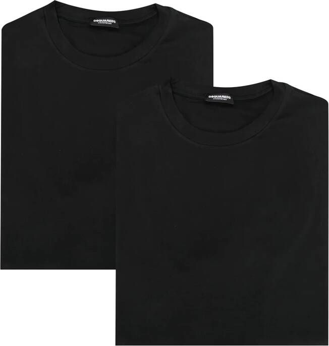 DSQUARED2 pak met twee T-shirt met ronde hals Zwart