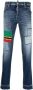 DSQUARED2 Jeans met patchwork Blauw - Thumbnail 1