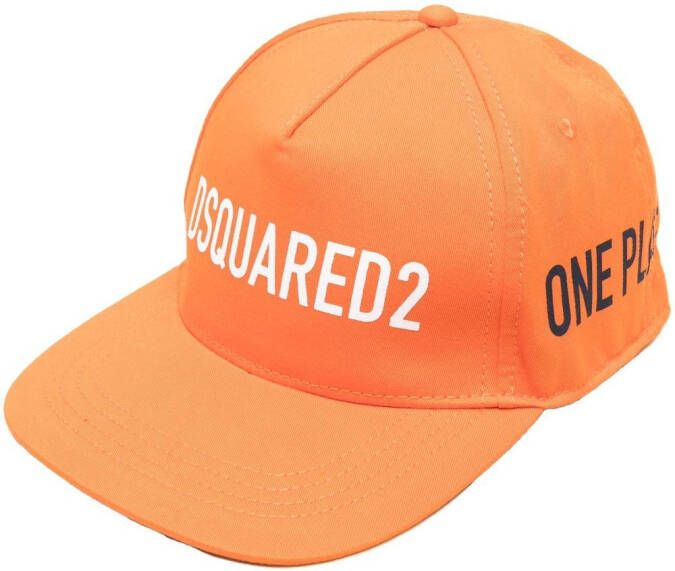 Dsquared2 Pet met geborduurd logo Oranje