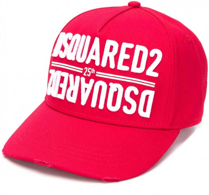 Dsquared2 Pet met geborduurd logo Rood