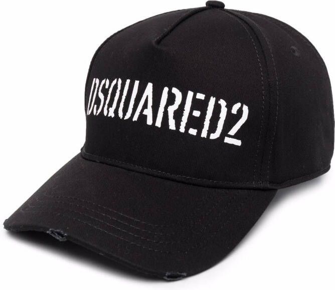 Dsquared2 Pet met geborduurd logo Zwart