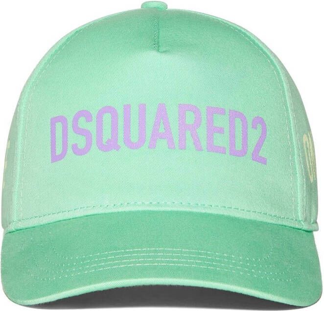 Dsquared2 Pet met logoprint Groen