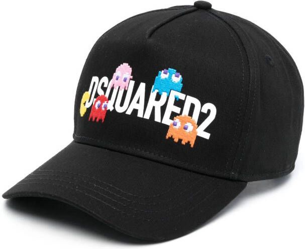 DSQUARED2 Pet met logoprint Zwart