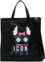 DSQUARED2 pixelated-print tote bag Zwart - Thumbnail 1