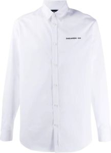 Dsquared2 Poloshirt met contrasterend logo Wit