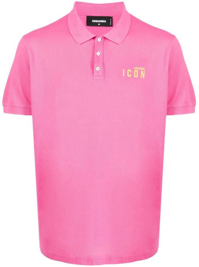 Dsquared2 Poloshirt met logo Roze