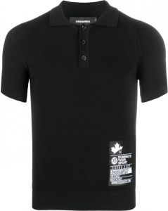 Dsquared2 Poloshirt met logopatch Zwart