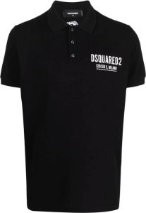 Dsquared2 Poloshirt met logoprint Zwart