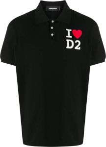 Dsquared2 Poloshirt met print Zwart