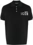 DSQUARED2 Poloshirt met tekst Zwart - Thumbnail 1