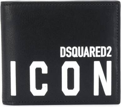 Dsquared2 Portemonnee met logoprint Zwart
