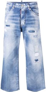 Dsquared2 Jeans met gescheurd detail Blauw