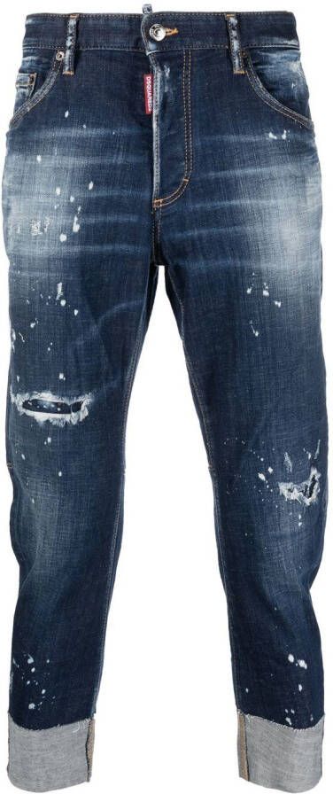 Dsquared2 Cropped jeans Blauw