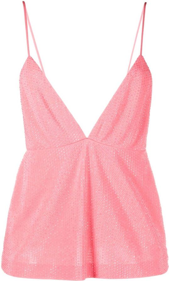 DSQUARED2 Top verfraaid met pailletten Roze