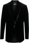 DSQUARED2 sequined-trim velvet blazer Zwart - Thumbnail 1