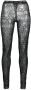 DSQUARED2 Legging met bloemenkant Zwart - Thumbnail 1
