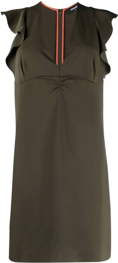 Dsquared2 Shiftjurk met ruchemouwen Groen