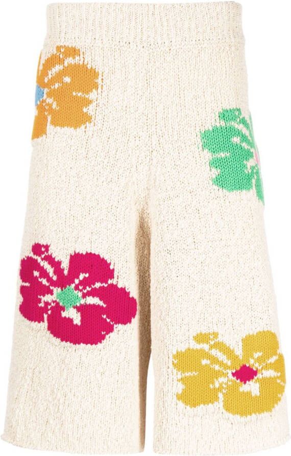 Dsquared2 Shorts met bloemenprint Beige