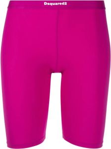 Dsquared2 Shorts met elastische taille Roze