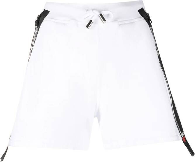 Dsquared2 Shorts met logoband Wit