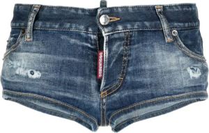 Dsquared2 Shorts met logopatch Blauw