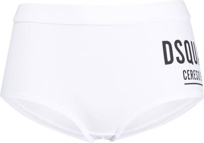 Dsquared2 Shorts met logoprint Wit
