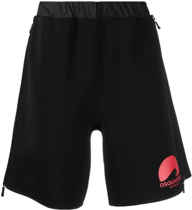 Dsquared2 Shorts met logoprint Zwart