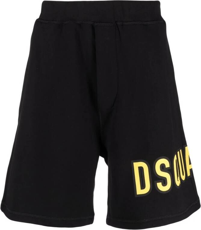 Dsquared2 Shorts met logoprint Zwart