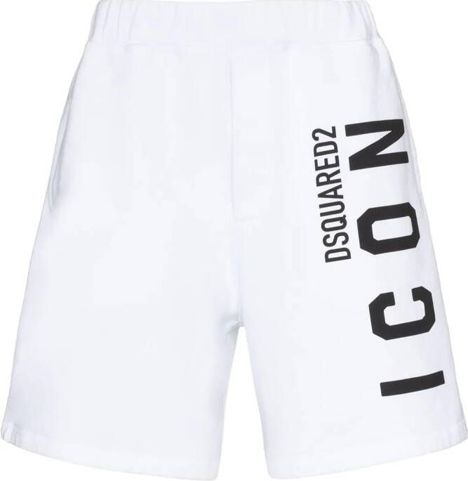 Dsquared2 Shorts met print Wit
