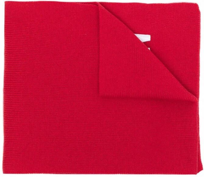 Dsquared2 Sjaal met borduurwerk Rood
