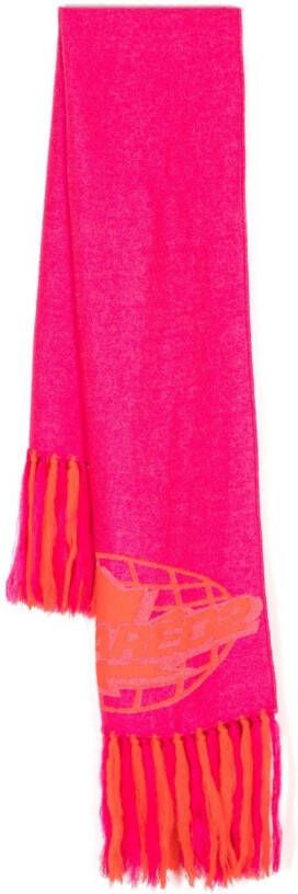 DSQUARED2 Sjaal met logoprint Roze