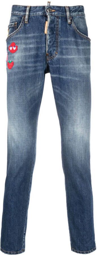 DSQUARED2 Slim-fit jeans Blauw