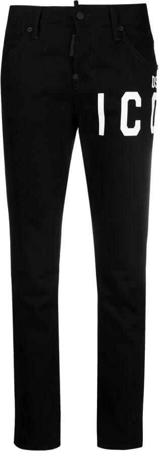 Dsquared2 Slim-fit jeans Zwart