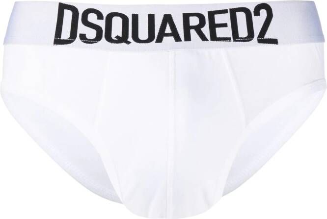 Dsquared2 Slip met logoband Wit