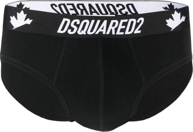 Dsquared2 Slip met logoband Zwart