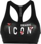 DSQUARED2 Sport-bh met print Zwart - Thumbnail 1