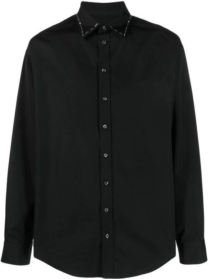Dsquared2 Overhemd met stikseldetail Zwart