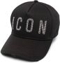 Dsquared2 studded-logo cotton baseball cap Zwart - Thumbnail 1