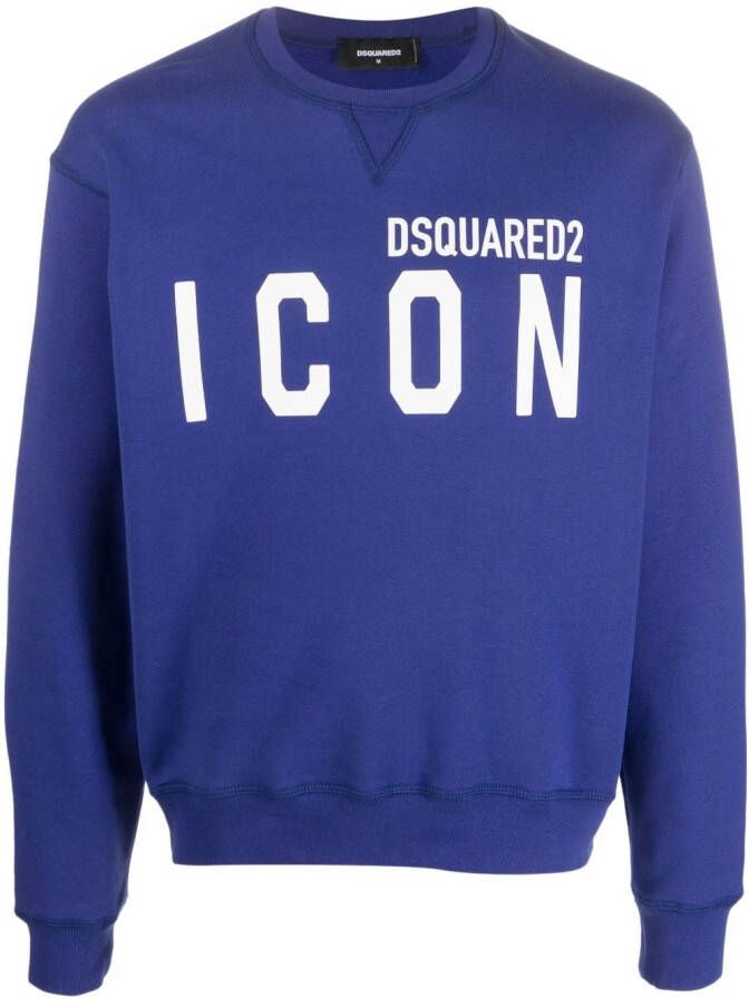 Dsquared2 Sweater met Icon-logoprint Paars