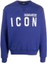 Dsquared2 Sweater met Icon-logoprint Paars - Thumbnail 1