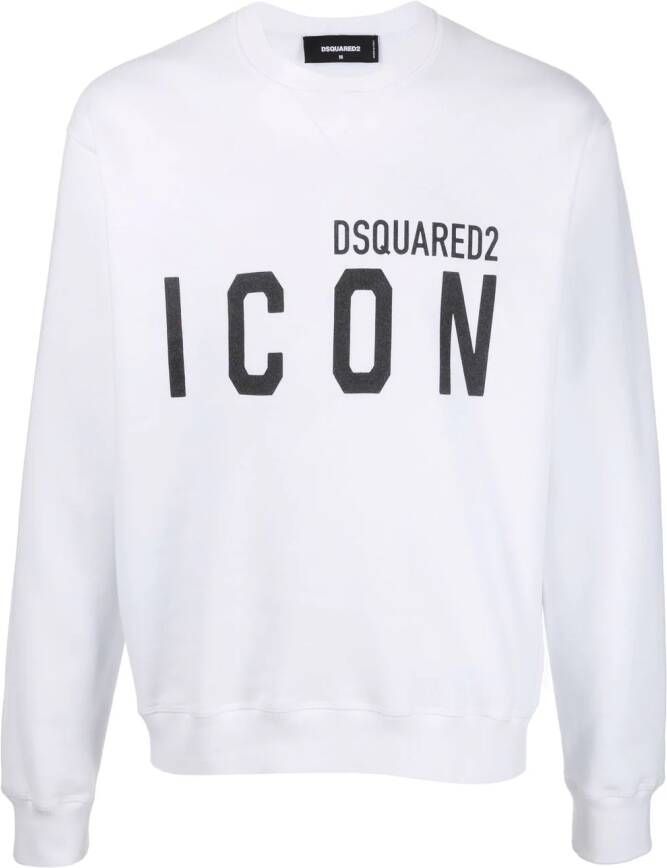 Dsquared2 Sweater met logo Wit