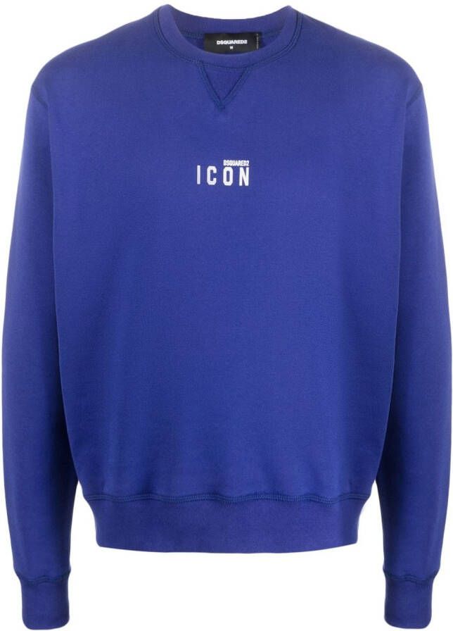 Dsquared2 Sweater met logoprint Blauw