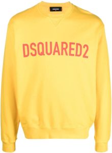 Dsquared2 Sweater met logoprint Geel